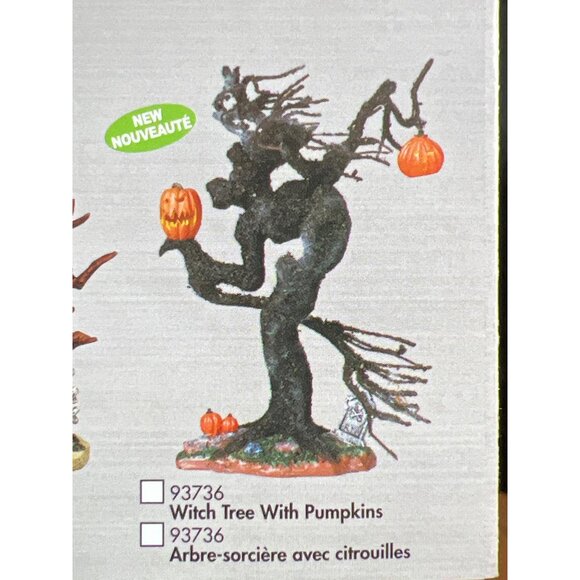 Lemax 2009 Spooky Town Witch Tree With Pumpkins Halloween Decor - Picture 9 of 9